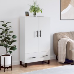 vidaXL Highboard Hochglanz-Weiß 69,5x31x115 cm Holzwerkstoff