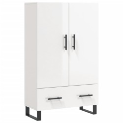 vidaXL Highboard Hochglanz-Weiß 69,5x31x115 cm Holzwerkstoff
