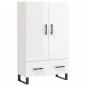 vidaXL Highboard Hochglanz-Weiß 69,5x31x115 cm Holzwerkstoff vidaXL Highboard Hochglanz-Weiß 69,5x31x115 cm Holzwerkstoff