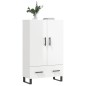 vidaXL Highboard Hochglanz-Weiß 69,5x31x115 cm Holzwerkstoff vidaXL Highboard Hochglanz-Weiß 69,5x31x115 cm Holzwerkstoff