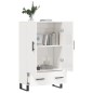 vidaXL Highboard Hochglanz-Weiß 69,5x31x115 cm Holzwerkstoff vidaXL Highboard Hochglanz-Weiß 69,5x31x115 cm Holzwerkstoff
