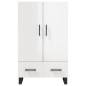 vidaXL Highboard Hochglanz-Weiß 69,5x31x115 cm Holzwerkstoff vidaXL Highboard Hochglanz-Weiß 69,5x31x115 cm Holzwerkstoff