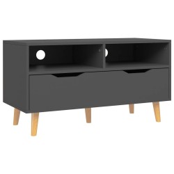 vidaXL TV-Schrank Grau 90x40x48,5 cm Holzwerkstoff