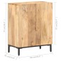 vidaXL Sideboard 60x35x77 cm Mango Massivholz vidaXL Sideboard 60x35x77 cm Mango Massivholz