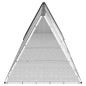 vidaXL Kaninchenkäfig Anthrazit 403,5x80,5x71 cm Verzinkter Stahl vidaXL Kaninchenkäfig Anthrazit 403,5x80,5x71 cm Verzinkter Stahl