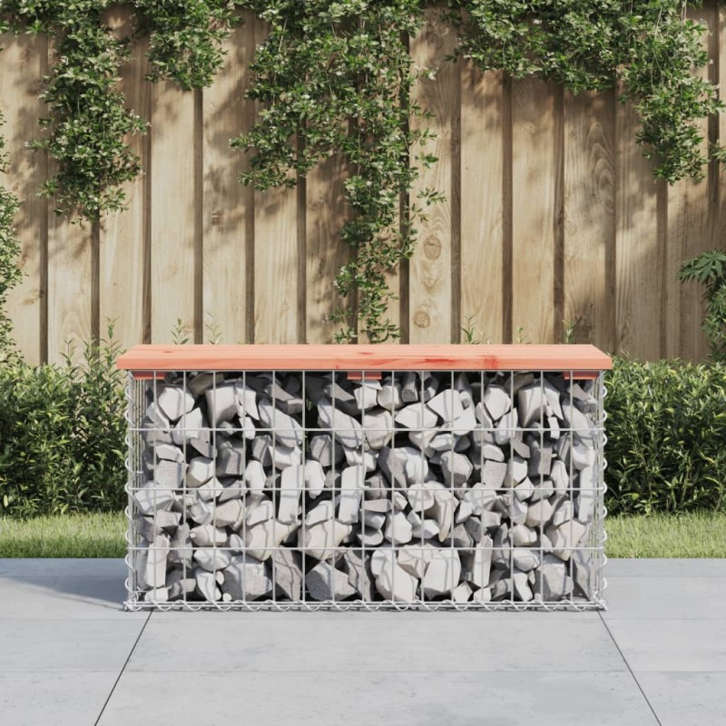 vidaXL Gartenbank aus Gabionen 83x31,5x42 cm Massivholz Douglasie vidaXL Gartenbank aus Gabionen 83x31,5x42 cm Massivholz Douglasie