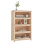 vidaXL Bücherregal 80x35x126 cm Massivholz Kiefer vidaXL Bücherregal 80x35x126 cm Massivholz Kiefer