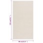 vidaXL Teppich Waschbar Flauschig Kurzflor 80x150 Rutschfest Creme vidaXL Teppich Waschbar Flauschig Kurzflor 80x150 Rutschfest Creme