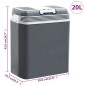vidaXL Thermoelektrische Kühlbox Mobil 20 L 12V 230V E vidaXL Thermoelektrische Kühlbox Mobil 20 L 12V 230V E