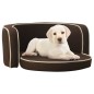 vidaXL Hundesofa Klappbar Braun 76x71x30 cm Leinen Waschbares Kissen vidaXL Hundesofa Klappbar Braun 76x71x30 cm Leinen Waschbares Kissen