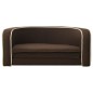 vidaXL Hundesofa Klappbar Braun 76x71x30 cm Leinen Waschbares Kissen vidaXL Hundesofa Klappbar Braun 76x71x30 cm Leinen Waschbares Kissen
