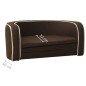 vidaXL Hundesofa Klappbar Braun 76x71x30 cm Leinen Waschbares Kissen vidaXL Hundesofa Klappbar Braun 76x71x30 cm Leinen Waschbares Kissen
