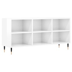 vidaXL TV-Schrank Hochglanz-Weiß 103,5x30x50 cm Holzwerkstoff