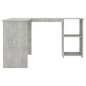 vidaXL Eckschreibtisch in L-Form Betongrau 120x140x75 cm Holzwerkstoff vidaXL Eckschreibtisch in L-Form Betongrau 120x140x75 cm Holzwerkstoff