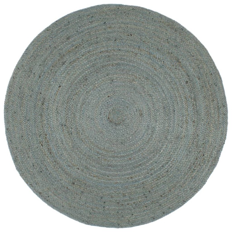 vidaXL Teppich Handgefertigt Jute Rund 180 cm Olivgrün vidaXL Teppich Handgefertigt Jute Rund 180 cm Olivgrün
