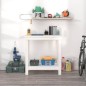 vidaXL Werkbank Weiß 80x50x80 cm Massivholz Kiefer vidaXL Werkbank Weiß 80x50x80 cm Massivholz Kiefer