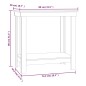 vidaXL Werkbank Weiß 80x50x80 cm Massivholz Kiefer vidaXL Werkbank Weiß 80x50x80 cm Massivholz Kiefer
