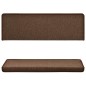 vidaXL Teppich-Treppenstufen 15 Stk. 65x21x4 cm Braun vidaXL Teppich-Treppenstufen 15 Stk. 65x21x4 cm Braun
