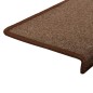 vidaXL Teppich-Treppenstufen 15 Stk. 65x21x4 cm Braun vidaXL Teppich-Treppenstufen 15 Stk. 65x21x4 cm Braun