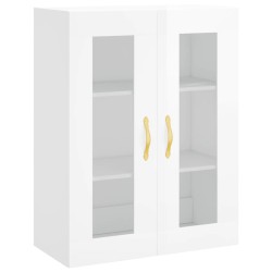 vidaXL Wandschrank Hochglanz-Weiß 69,5x34x90 cm