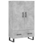 vidaXL Highboard Betongrau 69,5x31x115 cm Holzwerkstoff vidaXL Highboard Betongrau 69,5x31x115 cm Holzwerkstoff