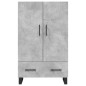 vidaXL Highboard Betongrau 69,5x31x115 cm Holzwerkstoff vidaXL Highboard Betongrau 69,5x31x115 cm Holzwerkstoff