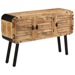 vidaXL Sideboard Mangoholz Massiv 120 x 30 x 76 cm