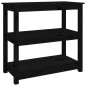 vidaXL Konsolentisch Schwarz 80x40x74 cm Massivholz Kiefer vidaXL Konsolentisch Schwarz 80x40x74 cm Massivholz Kiefer
