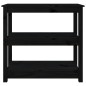 vidaXL Konsolentisch Schwarz 80x40x74 cm Massivholz Kiefer vidaXL Konsolentisch Schwarz 80x40x74 cm Massivholz Kiefer
