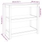 vidaXL Konsolentisch Schwarz 80x40x74 cm Massivholz Kiefer vidaXL Konsolentisch Schwarz 80x40x74 cm Massivholz Kiefer