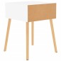 vidaXL Nachttisch Weiß 40x40x56 cm Holzwerkstoff vidaXL Nachttisch Weiß 40x40x56 cm Holzwerkstoff