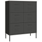 vidaXL Schubladenschrank Anthrazit 80x35x101,5 cm Stahl vidaXL Schubladenschrank Anthrazit 80x35x101,5 cm Stahl