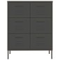 vidaXL Schubladenschrank Anthrazit 80x35x101,5 cm Stahl vidaXL Schubladenschrank Anthrazit 80x35x101,5 cm Stahl