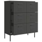 vidaXL Schubladenschrank Anthrazit 80x35x101,5 cm Stahl vidaXL Schubladenschrank Anthrazit 80x35x101,5 cm Stahl