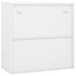 vidaXL Büroschrank mit Schiebetür Weiß 90x40x90 cm Stahl vidaXL Büroschrank mit Schiebetür Weiß 90x40x90 cm Stahl