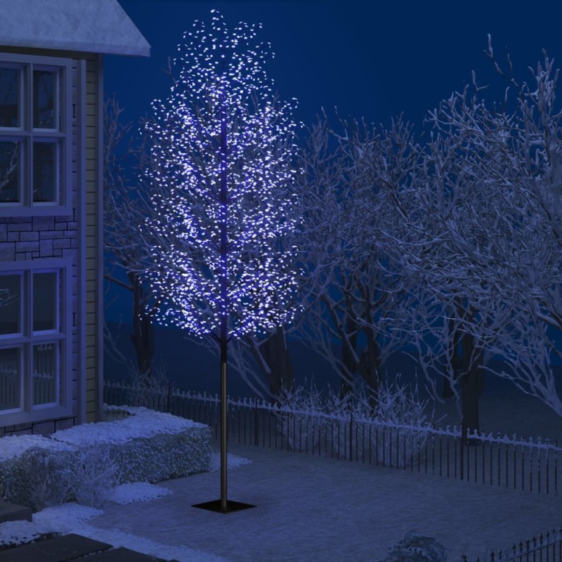 vidaXL Weihnachtsbaum 2000 LEDs Blaues Licht Kirschblüten 500 cm vidaXL Weihnachtsbaum 2000 LEDs Blaues Licht Kirschblüten 500 cm