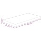 vidaXL Waschtischplatte Dunkelbraun 80x40x2,5 cm Massivholz Behandelt vidaXL Waschtischplatte Dunkelbraun 80x40x2,5 cm Massivholz Behandelt