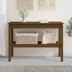 vidaXL Konsolentisch Honigbraun 110x40x75 cm Massivholz Kiefer