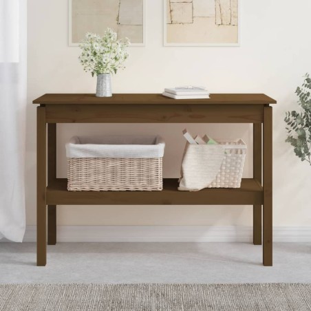 vidaXL Konsolentisch Honigbraun 110x40x75 cm Massivholz Kiefer
