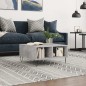vidaXL Couchtisch Betongrau 60x60x30 cm Holzwerkstoff vidaXL Couchtisch Betongrau 60x60x30 cm Holzwerkstoff