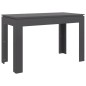 vidaXL Esstisch Hochglanz-Grau 120x60x76 cm Holzwerkstoff vidaXL Esstisch Hochglanz-Grau 120x60x76 cm Holzwerkstoff