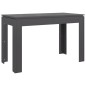 vidaXL Esstisch Hochglanz-Grau 120x60x76 cm Holzwerkstoff vidaXL Esstisch Hochglanz-Grau 120x60x76 cm Holzwerkstoff