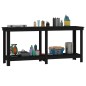 vidaXL Werkbank Schwarz 180x50x80 cm Massivholz Kiefer vidaXL Werkbank Schwarz 180x50x80 cm Massivholz Kiefer