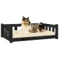 vidaXL Hundebett Schwarz 95,5x65,5x28 cm Massivholz Kiefer vidaXL Hundebett Schwarz 95,5x65,5x28 cm Massivholz Kiefer