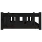 vidaXL Hundebett Schwarz 95,5x65,5x28 cm Massivholz Kiefer vidaXL Hundebett Schwarz 95,5x65,5x28 cm Massivholz Kiefer