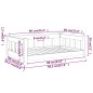 vidaXL Hundebett Schwarz 95,5x65,5x28 cm Massivholz Kiefer vidaXL Hundebett Schwarz 95,5x65,5x28 cm Massivholz Kiefer