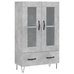 vidaXL Highboard Betongrau 69,5x31x115 cm Holzwerkstoff