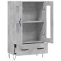 vidaXL Highboard Betongrau 69,5x31x115 cm Holzwerkstoff vidaXL Highboard Betongrau 69,5x31x115 cm Holzwerkstoff