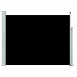 vidaXL Seitenmarkise Ausziehbar 140x500 cm Schwarz