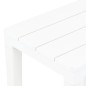 vidaXL Gartenbänke 2 Stk. Weiß Kunststoff vidaXL Gartenbänke 2 Stk. Weiß Kunststoff